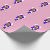Chibi-Häschenmädchen Geschenkpapier (Ecke)