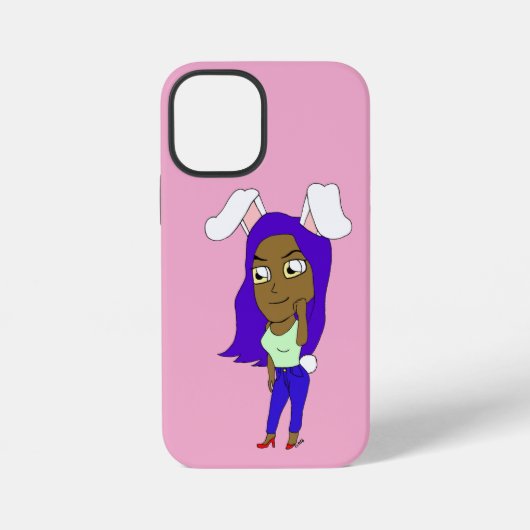 Chibi-Häschenmädchen iPhone Hülle (Rückseite)
