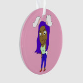 Chibi-Hasenmädchen Ornament (Vorderseite)