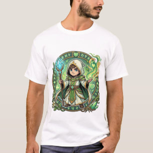 Chibi Healer Cleric Way of the Healer Kanji  T-Shirt
