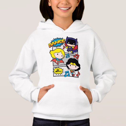 Chibi-Helden tanzen Hoodie (Vorderseite)