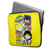 Chibi-Helden tanzen Laptopschutzhülle (Vorderseite Links)