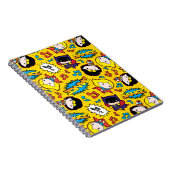 Chibi-Heldinnen-Tanzmuster Notizblock (Rechte Seite)