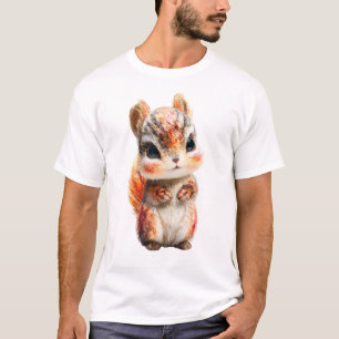 Chibi Herbst Chipmunk Waldbewohner Männer T-Shirt
