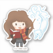 Chibi Hermione Granger Patronus Aufkleber (Vorderseite)