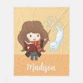 Chibi Hermione Granger Patronus Fleecedecke (Vorderseite)