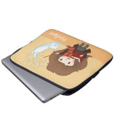 Chibi Hermione Granger Patronus Laptopschutzhülle (Vorne Knopf)