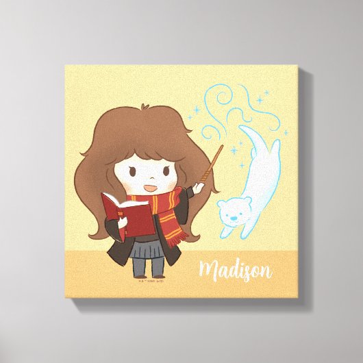 Chibi Hermione Granger Patronus Leinwanddruck (Vorderseite)
