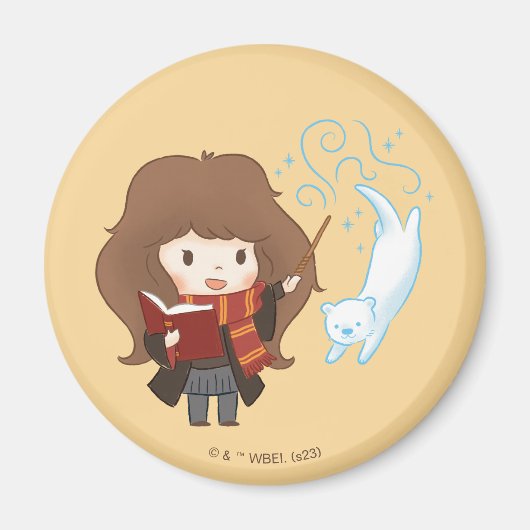 Chibi Hermione Granger Patronus Magnet (Vorne)