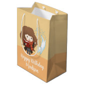 Chibi Hermione Granger Patronus Mittlere Geschenktüte (Rückseite Schrägansicht)