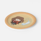 Chibi Hermione Granger Patronus Pappteller (Schrägansicht)