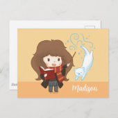 Chibi Hermione Granger Patronus Postkarte (Vorne/Hinten)