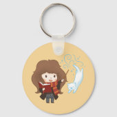 Chibi Hermione Granger Patronus Schlüsselanhänger (Rückseite)