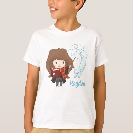 Chibi Hermione Granger Patronus T-Shirt (Vorderseite)