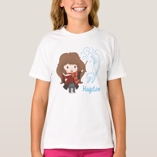 Chibi Hermione Granger Patronus T-Shirt (Vorderseite)