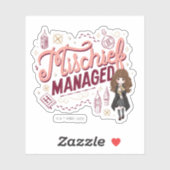 Chibi Hermione "Mischief Managed" Aufkleber (Blatt)