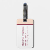 Chibi Hermione "Mischief Managed" Gepäckanhänger (Rückseite vertikal)