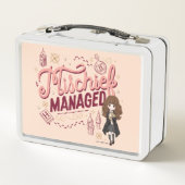 Chibi Hermione "Mischief Managed" Metall Brotdose (Rückseite)