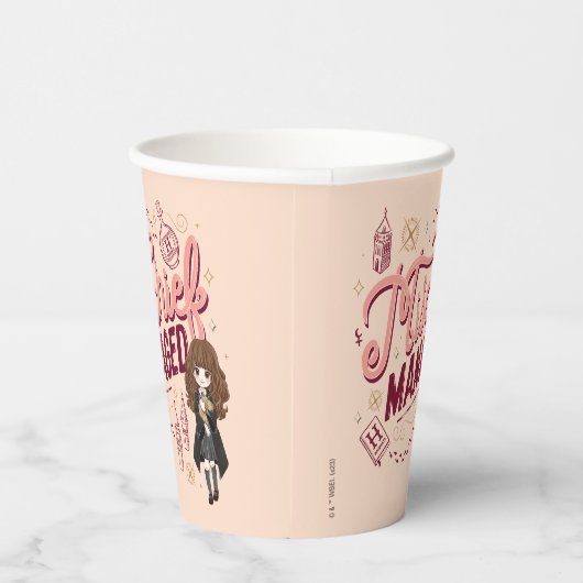 Chibi Hermione "Mischief Managed" Pappbecher (Rechts)