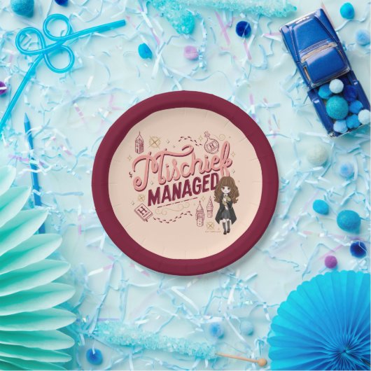 Chibi Hermione "Mischief Managed" Pappteller (Party)