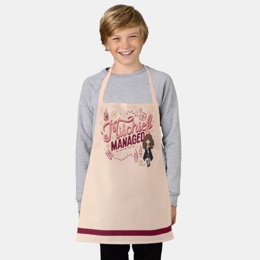 Chibi Hermione "Mischief Managed" Schürze (Getragen)