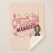 Chibi Hermione "Mischief Managed" Sherpadecke (Vorderseite)