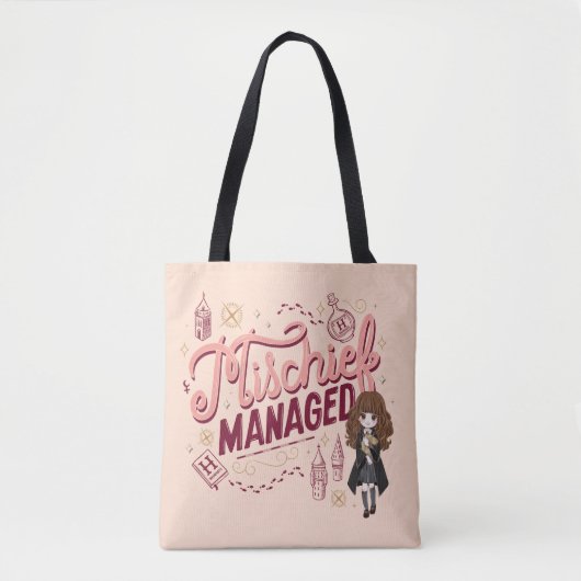 Chibi Hermione "Mischief Managed" Tasche (Vorderseite)