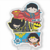 Chibi Heroes bereit zum Handeln! Aufkleber (Vorderseite)