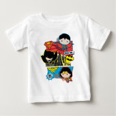 Chibi Heroes bereit zum Handeln! Baby T-shirt (Vorderseite)
