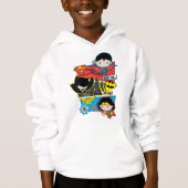 Chibi Heroes bereit zum Handeln! Hoodie (Vorderseite)