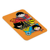 Chibi Heroes bereit zum Handeln! Magnet (Rechte Seite)