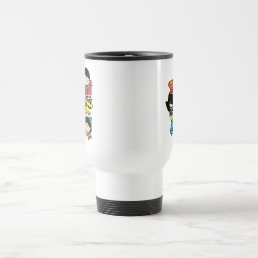 Chibi Heroes bereit zum Handeln! Reisebecher (Mittel)