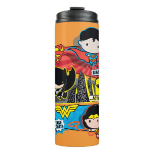 Chibi Heroes bereit zum Handeln! Thermosbecher