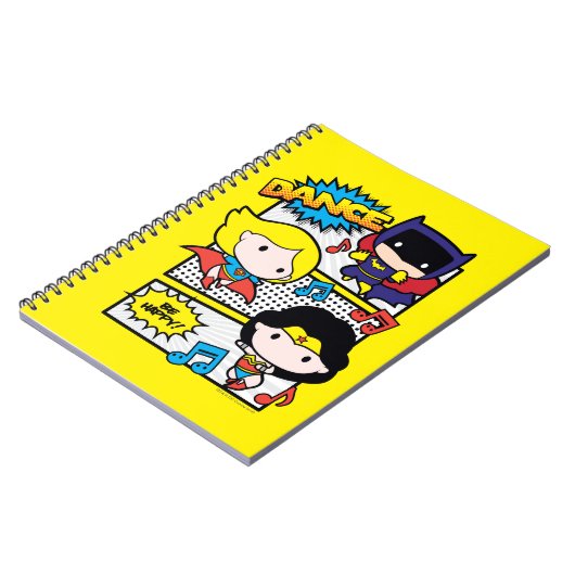 Chibi Heroes Tancing Notizblock (Linke Seite)