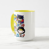 Chibi Heroes Tancing Tasse (Vorderseite Links)
