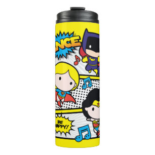 Chibi Heroes Tancing Thermosbecher