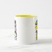 Chibi Heroes Tancing Zweifarbige Tasse (Mittel)