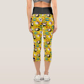 Chibi Heroine Dance Pattern Capri Leggings (Rückseite)