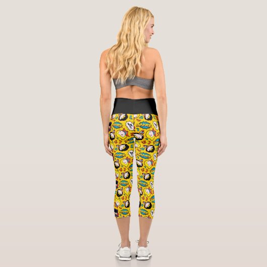 Chibi Heroine Dance Pattern Capri Leggings (Rückseite)