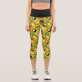 Chibi Heroine Dance Pattern Capri Leggings (Vorderseite)