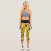 Chibi Heroine Dance Pattern Capri Leggings (Vorderseite)