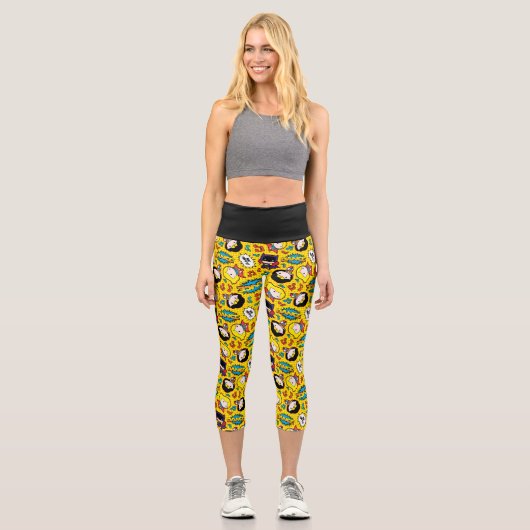 Chibi Heroine Dance Pattern Capri Leggings (Vorderseite)