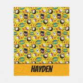 Chibi Heroine Dance Pattern Fleecedecke (Vorderseite)