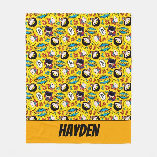 Chibi Heroine Dance Pattern Fleecedecke (Vorderseite)