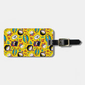 Chibi Heroine Dance Pattern Gepäckanhänger (Vorderseite horizontal)