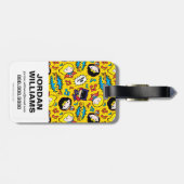 Chibi Heroine Dance Pattern Gepäckanhänger (Rückseite horizontal)