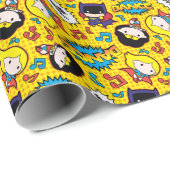 Chibi Heroine Dance Pattern Geschenkpapier (Rolleneckpunkt)