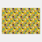 Chibi Heroine Dance Pattern Geschenkpapier Set (Vorderseite)