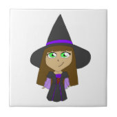 Chibi-Hexe Fliese (Vorderseite)