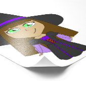 Chibi-Hexe Fotodruck (Ecke)